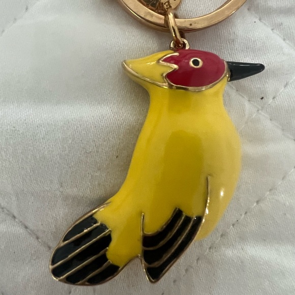 J Crew Enameled Bird Key Ring - Picture 2 of 6